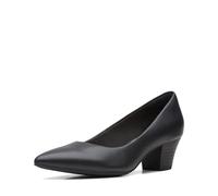 Clarks Teresa Step, Scarpe décolleté Donna, Pelle Nera, 41.5 EU