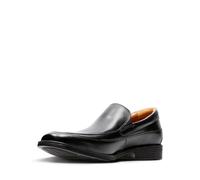 Clarks Tilden Free, Mocassini Uomo, Nero Black Leather, 44.5 EU Larga
