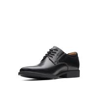 Clarks Tilden Plain, Scarpe con lacci Uomo, Black Leather 097, 43 EU
