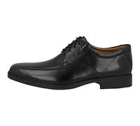 Clarks Tilden Walk, Scarpe Stringate Uomo, Black Leather, 42.5 EU