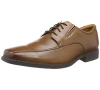 Clarks Tilden Walk, Scarpe Stringate Uomo, Dark Tan Lea, 45 EU