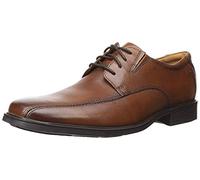 Clarks Tilden Walk, Scarpe Stringate Uomo, Dark Tan Leather, 43 EU