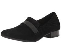 Clarks Tilmont Eve, Mocassino Basso Donna, Camoscio Nero Nero, 40 EU