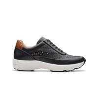 Clarks Tivoli Grace, Scarpe da Ginnastica Donna, Black Leather, 36 EU