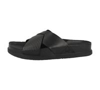 Clarks Torford Cross, Sandali a Ciabatta Uomo, Black Leather, 44 EU