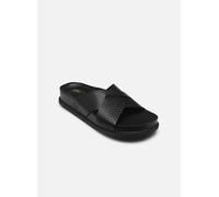 Clarks Torford Cross, Sandali a Ciabatta Uomo, Black Leather, 44 EU