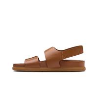 Clarks Torford Strap, Sandali Bassi Uomo, Tan Leather, 41.5 EU