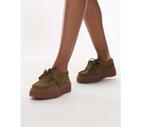 Clarks - Torhill Bee - Scarpe color oliva scamosciate-Verde 42