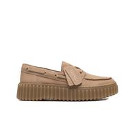 Clarks Torhill Boat Beige Suede 40