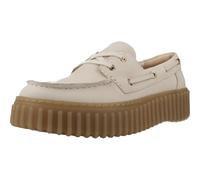 Clarks Torhill Boat Cream Nubuck 37.5