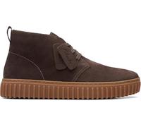 Clarks, TORHILL Db Suede, Scarpe Alte Sneakers High Moda Fashion (Dark Brown, Sistema Taglie Calzature EU, Adulto, Numero, Media, 45)