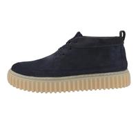 Clarks Torhill LaceHi - Sneaker da uomo in pelle grezza blu
