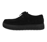 Clarks - Torhill Lo - Scarpe in pelle scamosciata nere-Nero 45