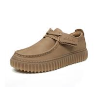 Clarks Torhill Low - Mocassini In Pelle Sabbia - Uomo Scarpe Mocassini