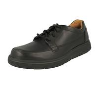 Clarks 261369848, Scarpe Stringate Derby Uomo, Black Leather, 44 EU