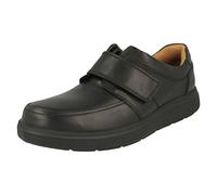Clarks Un Abode Strap Mens Black Leather, 10