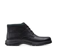 Clarks Un Brawley Up, Stivali a metà Polpaccio Uomo, Black Leather, 42.5 EU