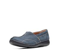 Clarks Un Loop Stride, Loafer Donna, Nabuk Blu Navy, 38 EU