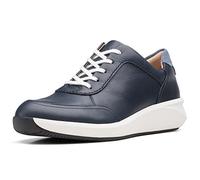 Clarks Un Rio Mix, Scarpe da Ginnastica Donna, Pelle Blu Navy, 39 EU