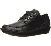 Clarks Unisex Funny Dream Shoes, Black Leather, 41.5 EU