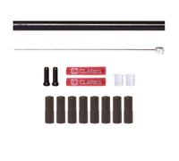 Clarks Universal S/S Front & Rear Gear Cable Kit W/Sp4 Black Outer Casing