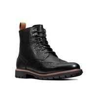 Clarks Uomo Batcombe Lord Nero Foderato Caldo Lea Cushion Plus UK 7, 8, 9, 10 G