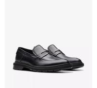 Clarks Uomo Burchill Penny Nero Lea Slip On - Mocassini Plantare UK 8,9, 10,11 G
