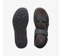 Clarks Uomo Hapsford Creek Nero Tumb - Ammortizzato con Grip Sandalo UK 10,11,12