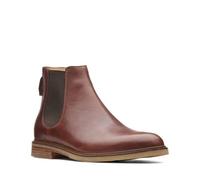 Clarks Uomo Smar Clarkdale Gobi Mogano Chelsea Boots UK 7, 8, 9, 10 G