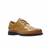 Clarks Uomo SMART Batcombe Wing - Tan Lea, Brogue UK 7,8,9,10,11 G