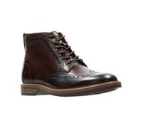 Clarks Uomo Smart Pitney Rise Castagna - Durevole - Impugnatura UK 9.5 / US 10.5