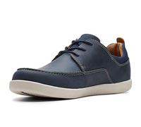 Clarks Uomo Un Lisbon Pizzo Derbys, Blu Navy Combi, 41 EU