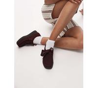 Clarks - Wallabee EVO - Scarpe scamosciate color merlot-Rosso 37