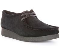 Clarks Wallabee Evosh Soft Suede Leather Lace Up Shoe Nero UK 4 - 12