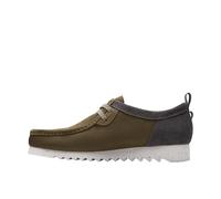 Clarks Wallabee Future Lo Oxford da uomo, Verde (olive combi), 47 EU
