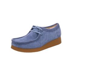 Clarks WallabeeEVO - Scarpe da Ginnastica da Donna, Blue Suede,