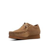Clarks WallabeeEVO - Scarpe Stringate da Donna, Dark Sand Suede,