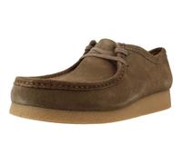 Clarks WallabeeEVO - Scarpe Stringate da Donna, Dark Olive Sde,