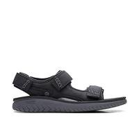 Clarks Wesley bay, Sandali da Uomo, Nero, 41 EU