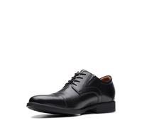 Clarks Whiddon cap Mens Black Leather, 8.5