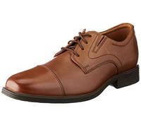 Clarks Whiddon cap, Mocassino Uomo, Dark Tan Leather, 45 EU