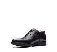 Clarks Whiddon cap Black Leather 8 D (M)