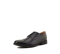Clarks Whiddon Plain Shoes, Scarpe Stringate Derby Uomo, Black Leather, 47 EU