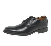 Clarks Whiddon Plain, Scarpe Stringate Derby Uomo, Black Leather 2, 41.5 EU Larga