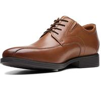 Clarks Whiddon Ritmo Uomo Oxford, Pelle Marrone Scuro, 45 EU