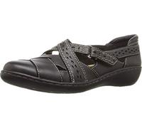 Clarks Women's Ashland Spin Q Loafer, Nero, 6 UK X-Wide