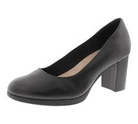 Clarks Women's Bayla Skip Pump, Pelle Nera, 37 EU