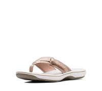 Clarks Women's Breeze Sea Flip Flop, Taupe, 10 B(M) US