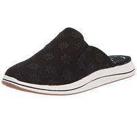 Clarks Women's Breeze Shore Mule, Floreale Nero, 40 EU