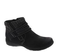 Clarks Women's Carleigh Lane Ankle Boot, Black Nubuck, 7